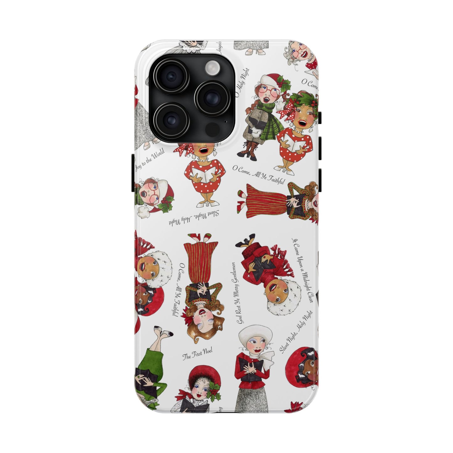 Tossed Carolers Phone Case