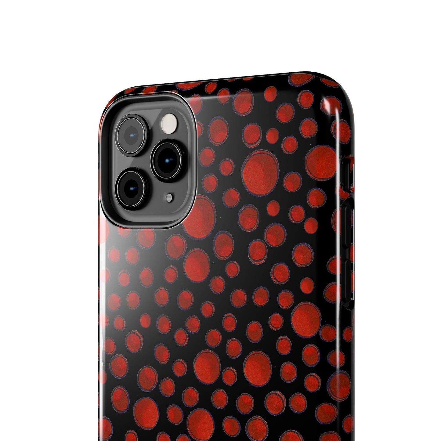 Dot Assortment Black / Red Phone Case
