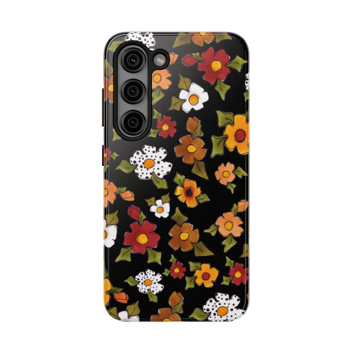 Spice Posie Black Phone Case