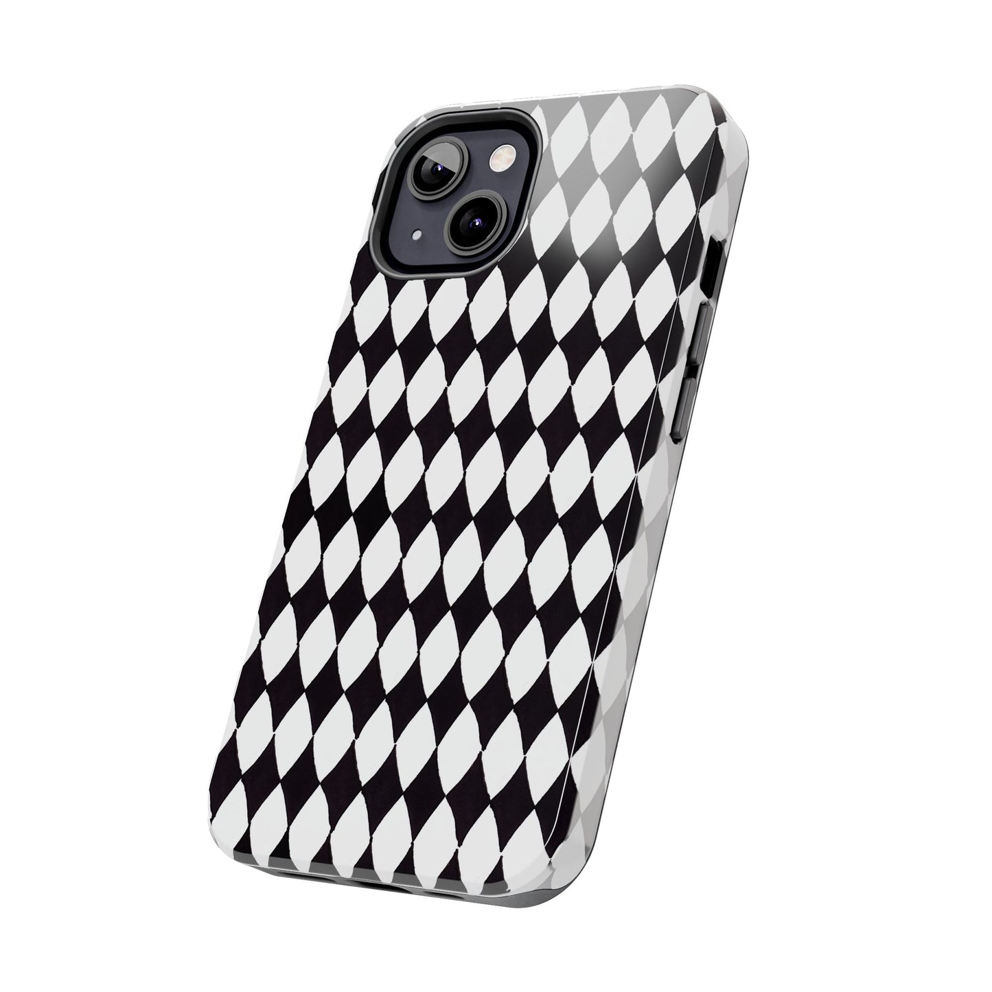Diamond White / Black Phone Case