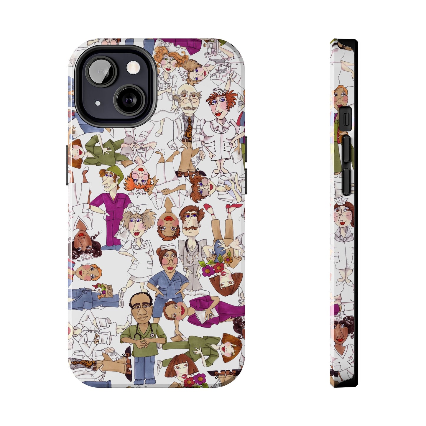 Diverse Nurse White Phone Case