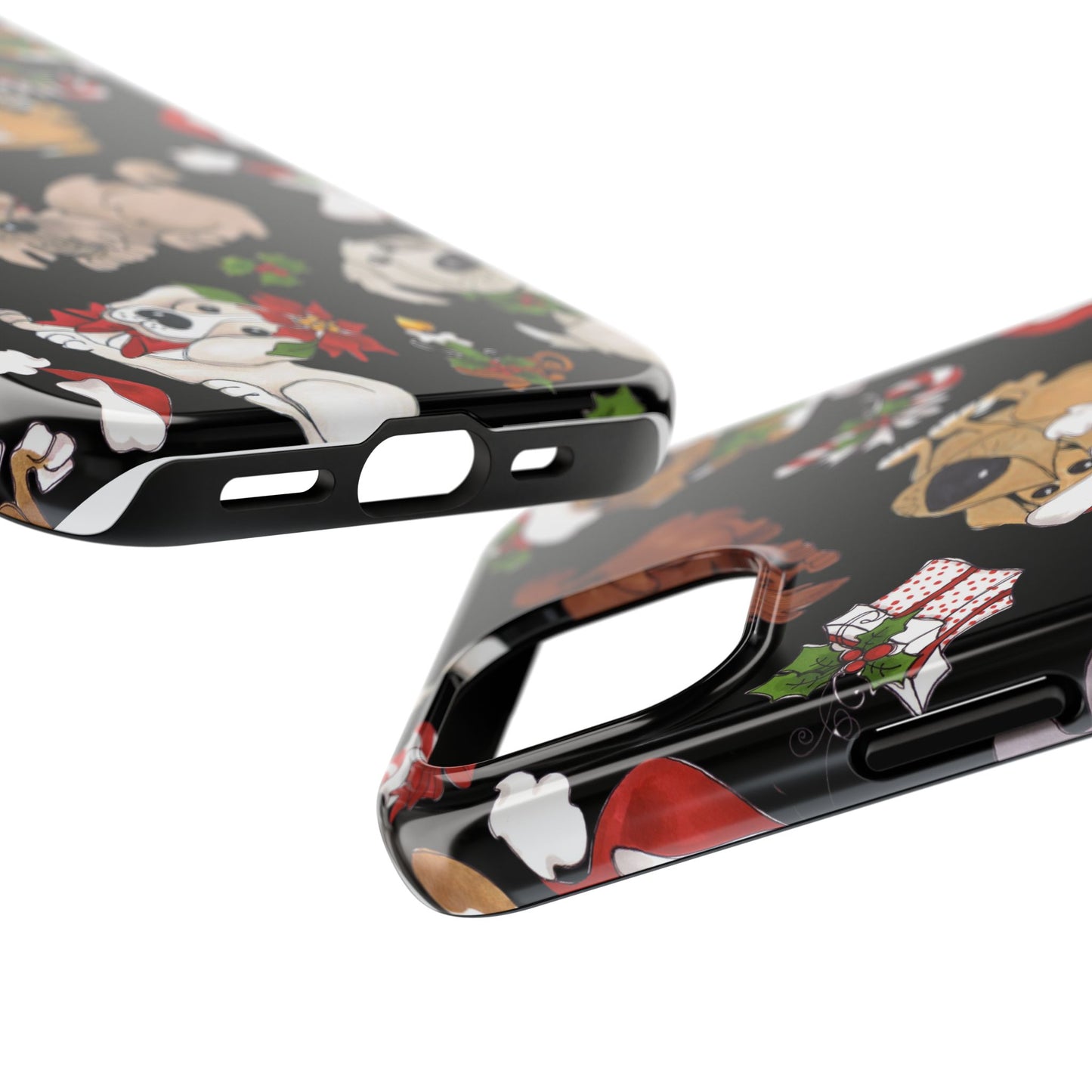 Doggie Toss Black Phone Case