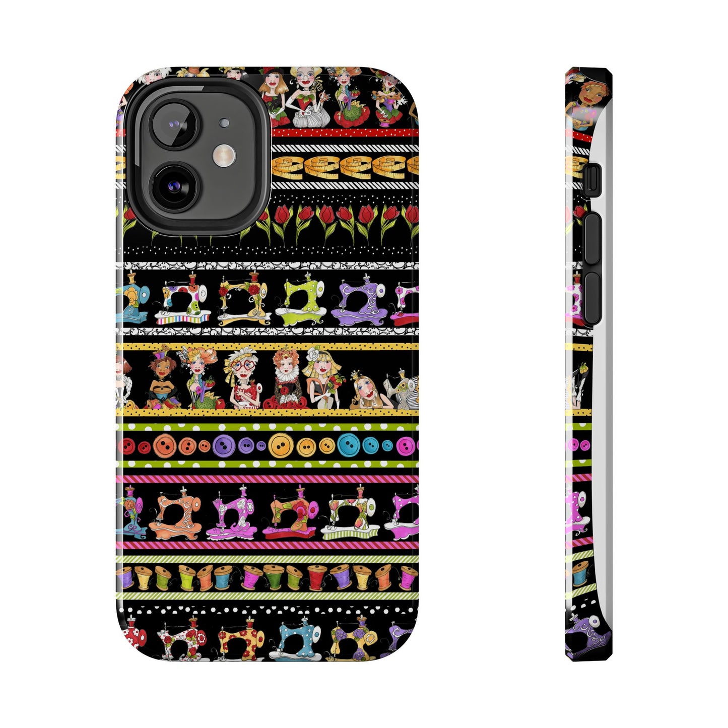 Curious Border Black Phone Case