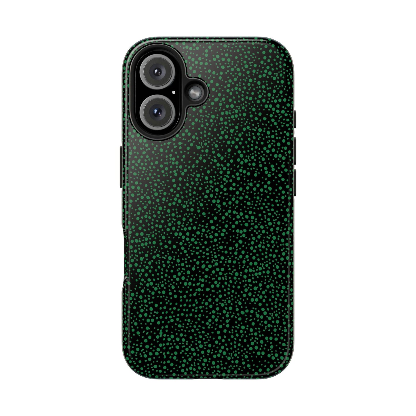 Confetti Black / Green Phone Case