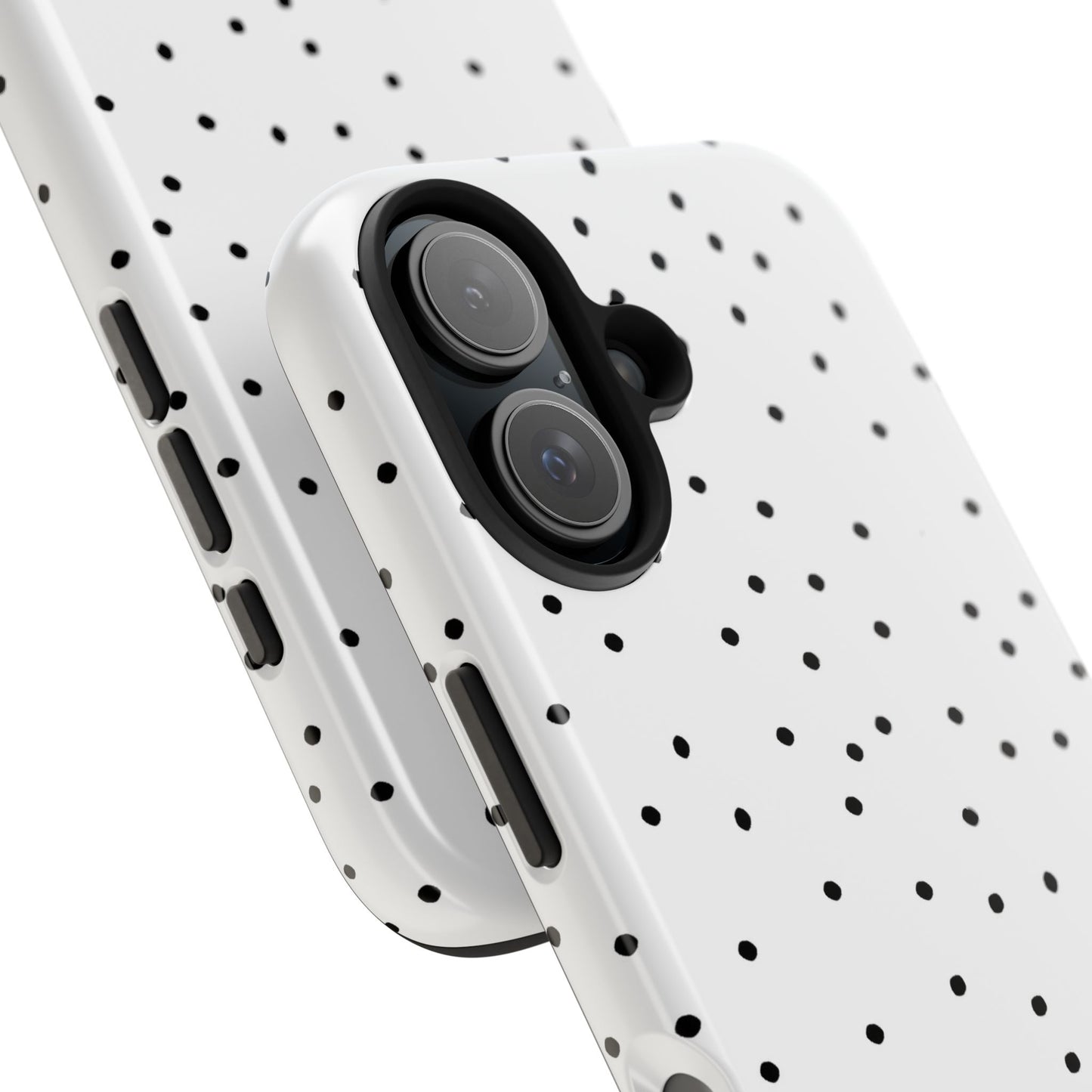 Space Dots White / Black Phone Case