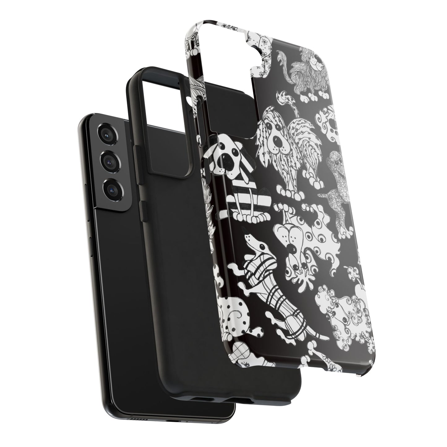 Dear Doggies Black Phone Case