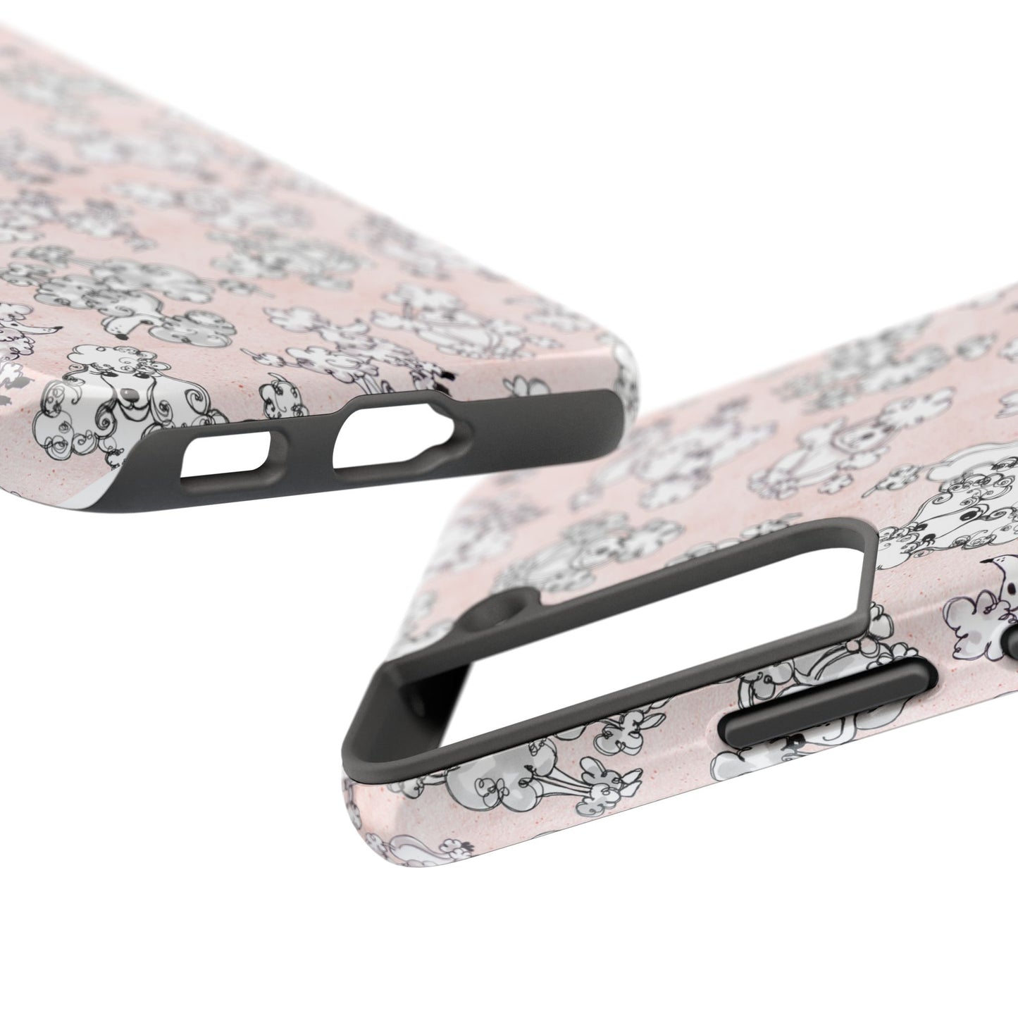 Paris Poodles Pink Phone Case