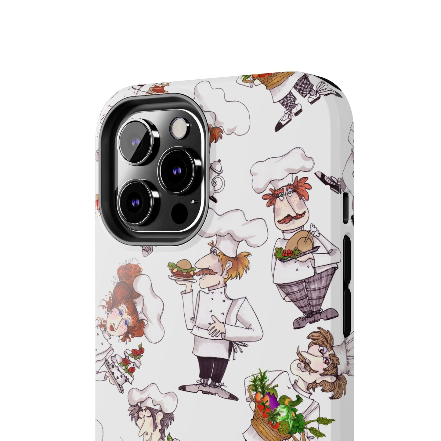 Tossed Chefs White Phone Case