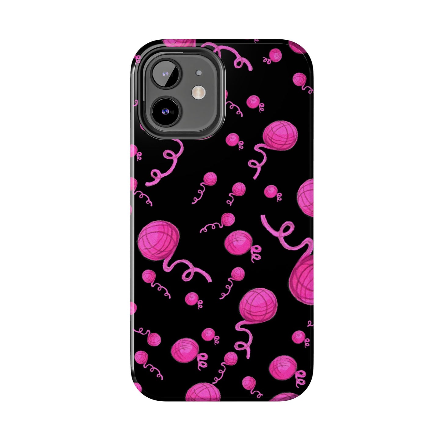 Yarniverse Black / Pink Phone Case