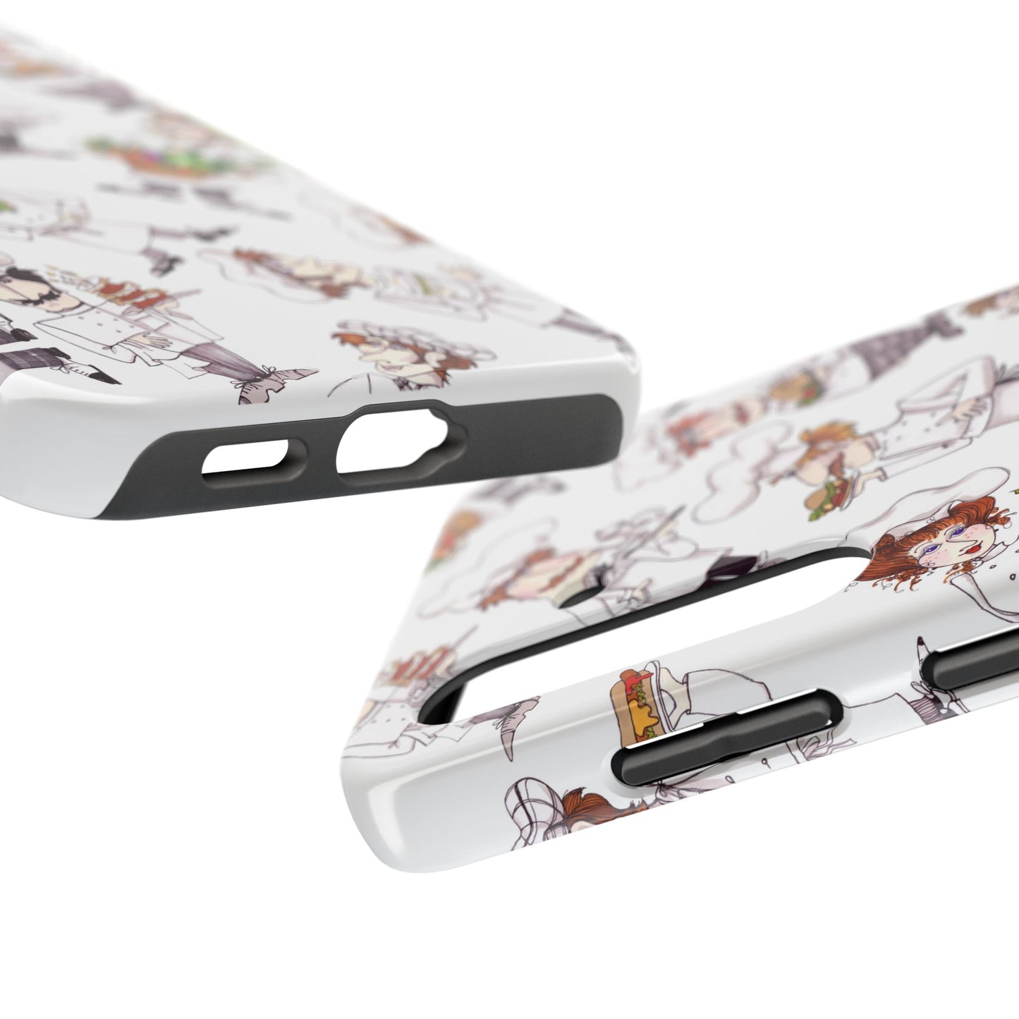 Tossed Chefs White Phone Case