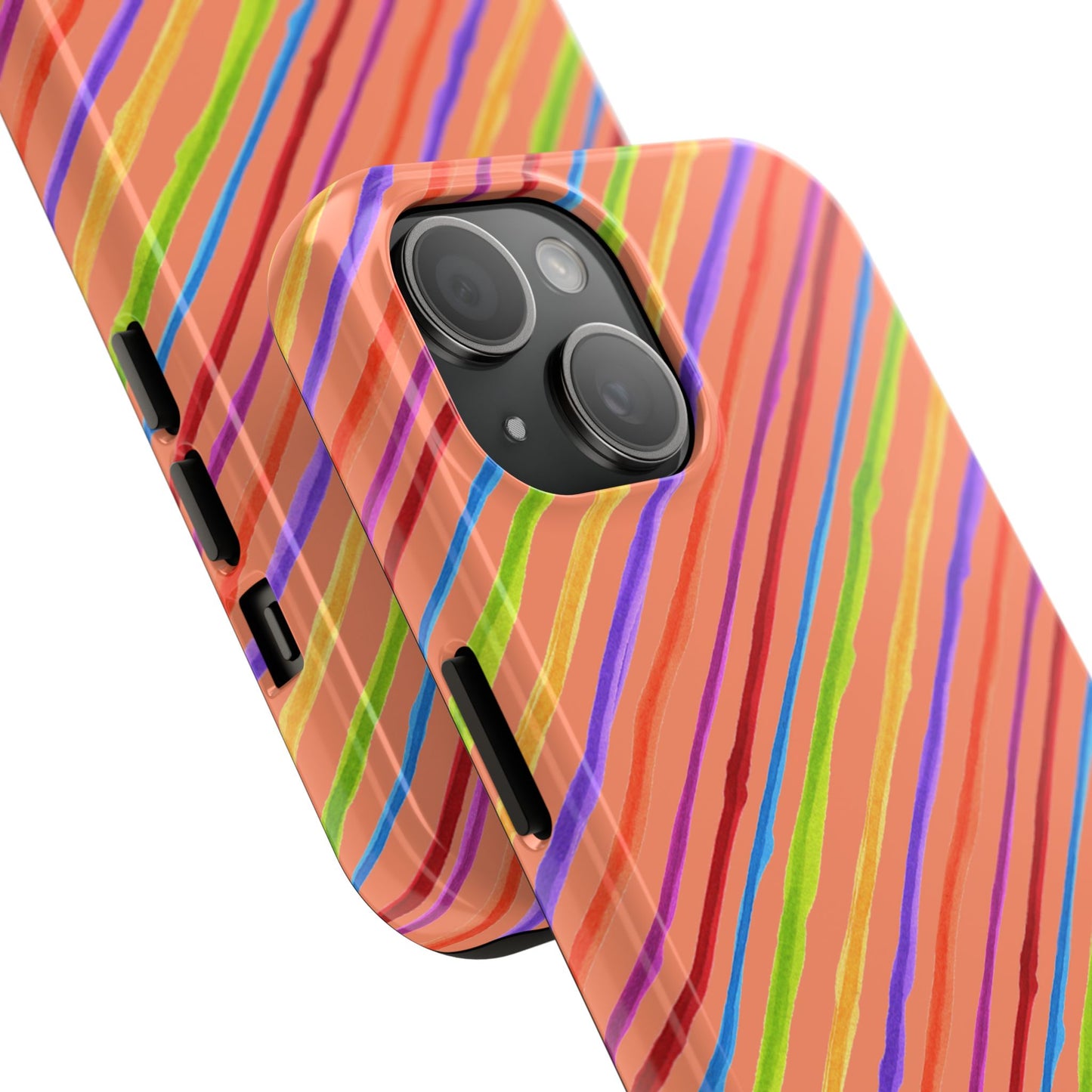 Calico Stripe Orange Phone Case