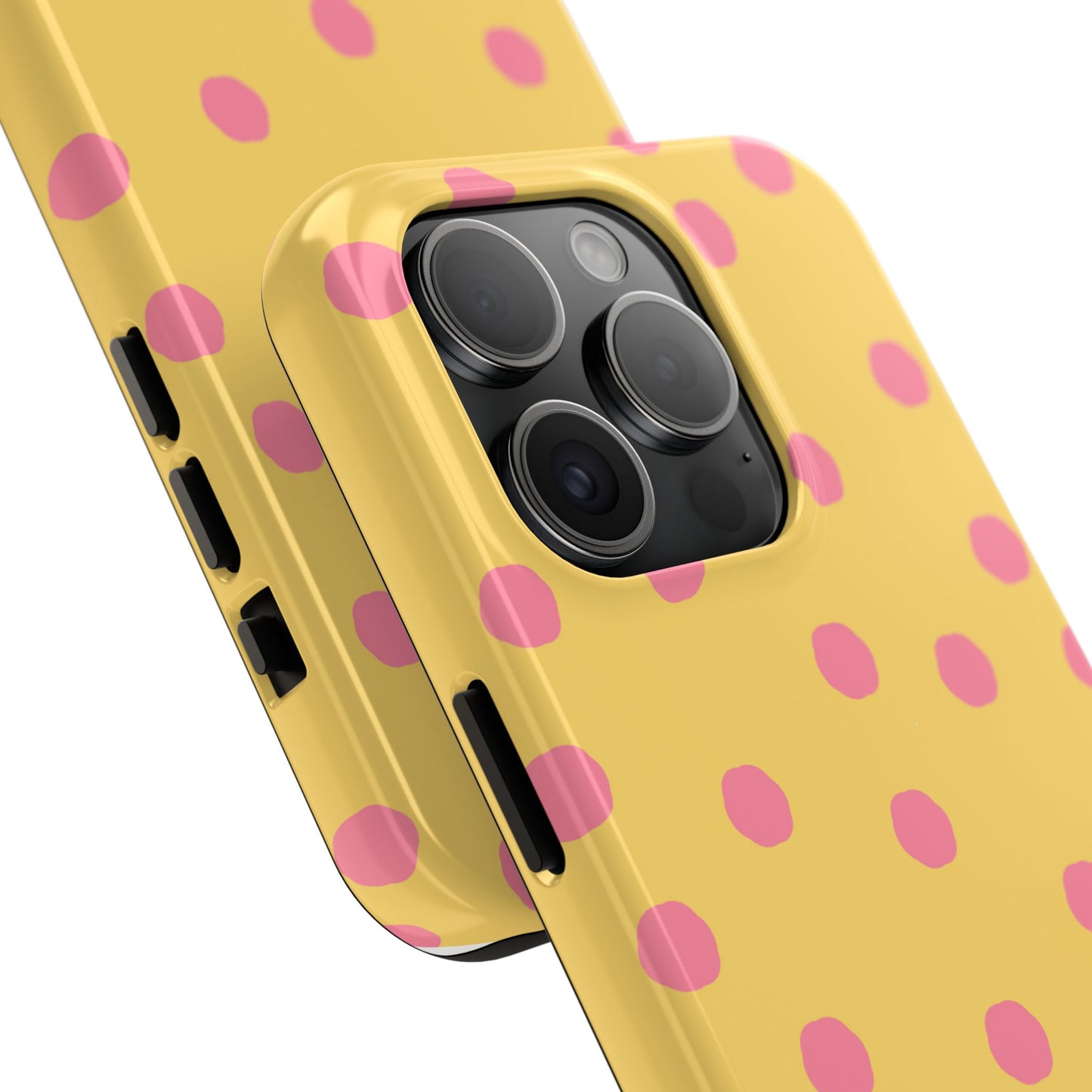 Jumbo Dots Yellow / Pink Phone Case