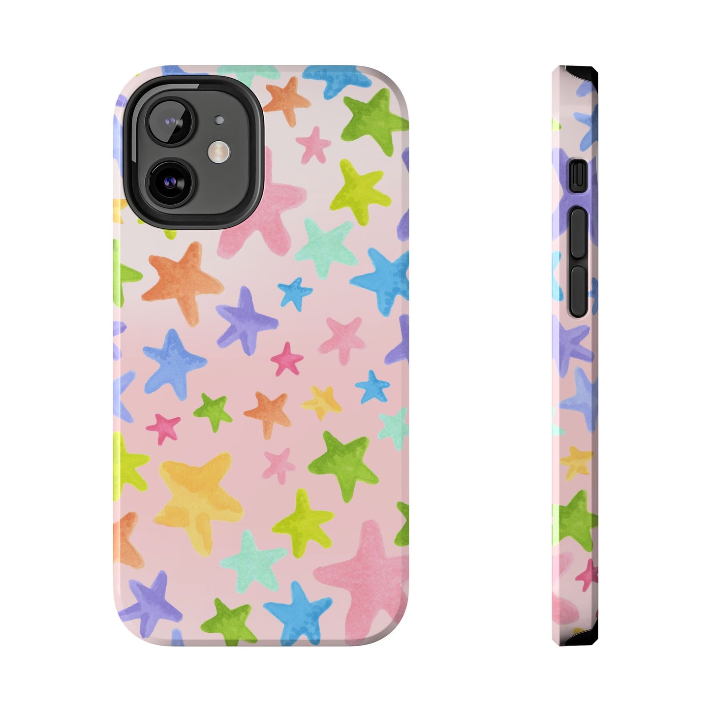 Happy Stars Pink Phone Case