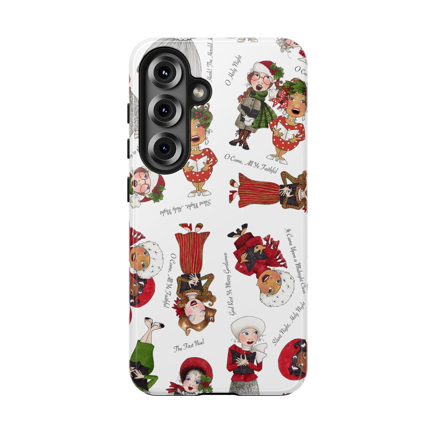 Tossed Carolers Phone Case