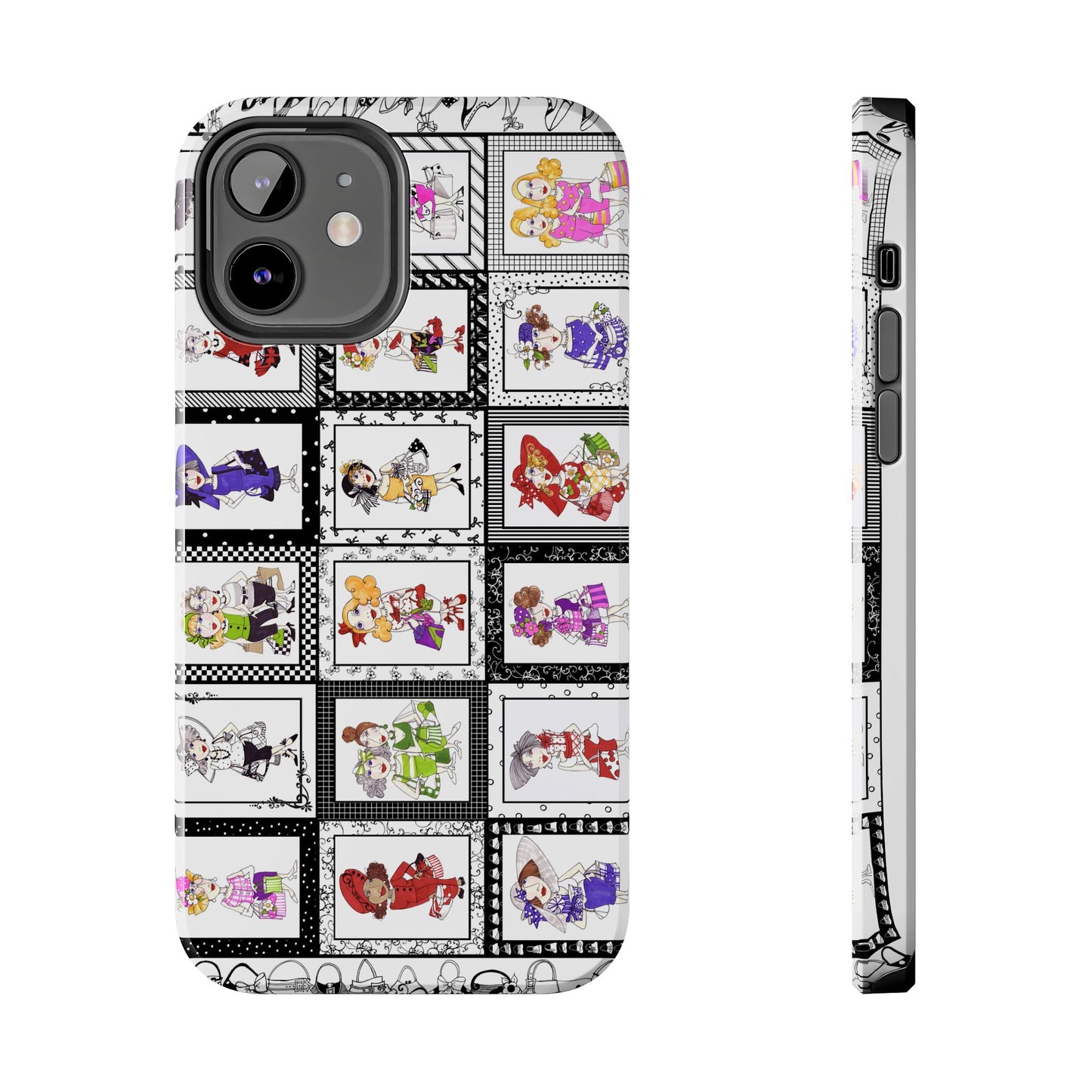 Gone Shopping White / Black Phone Case