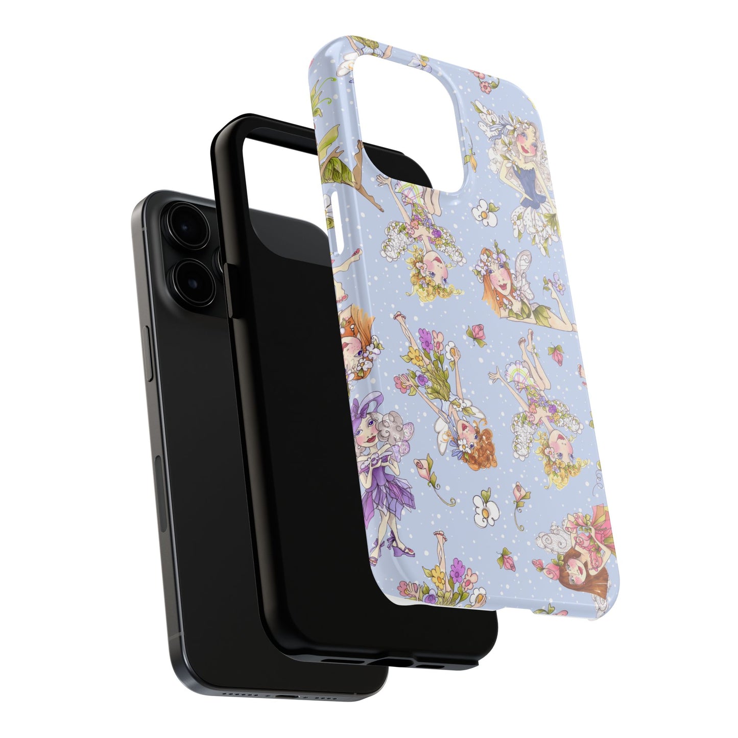 Tossed Fairies Blue Phone Case