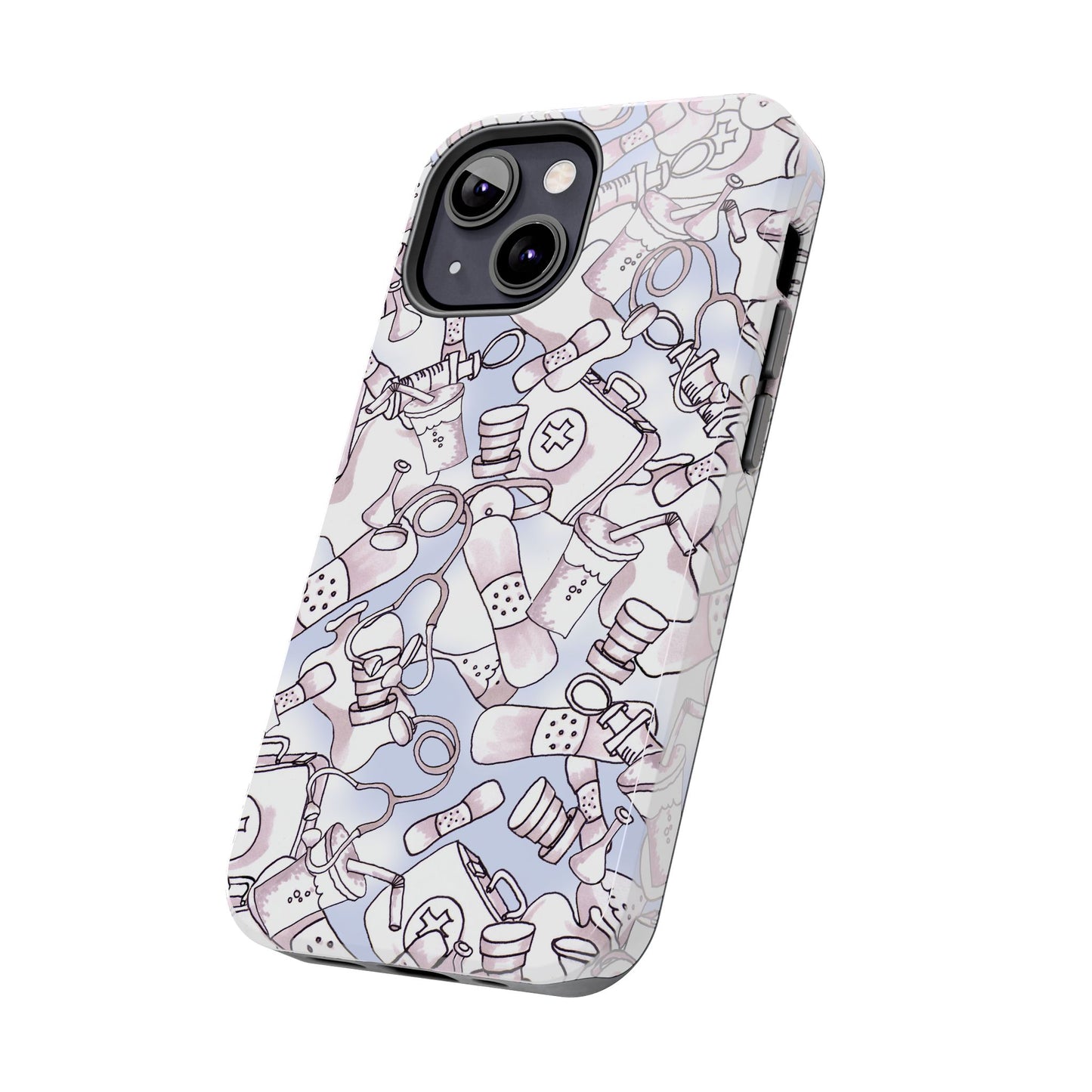 Med Stuff Blue Phone Case