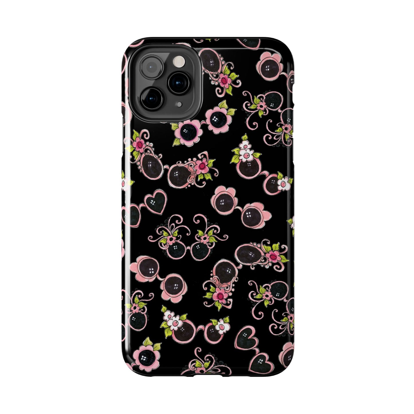 Tossed Shades Black Phone Case