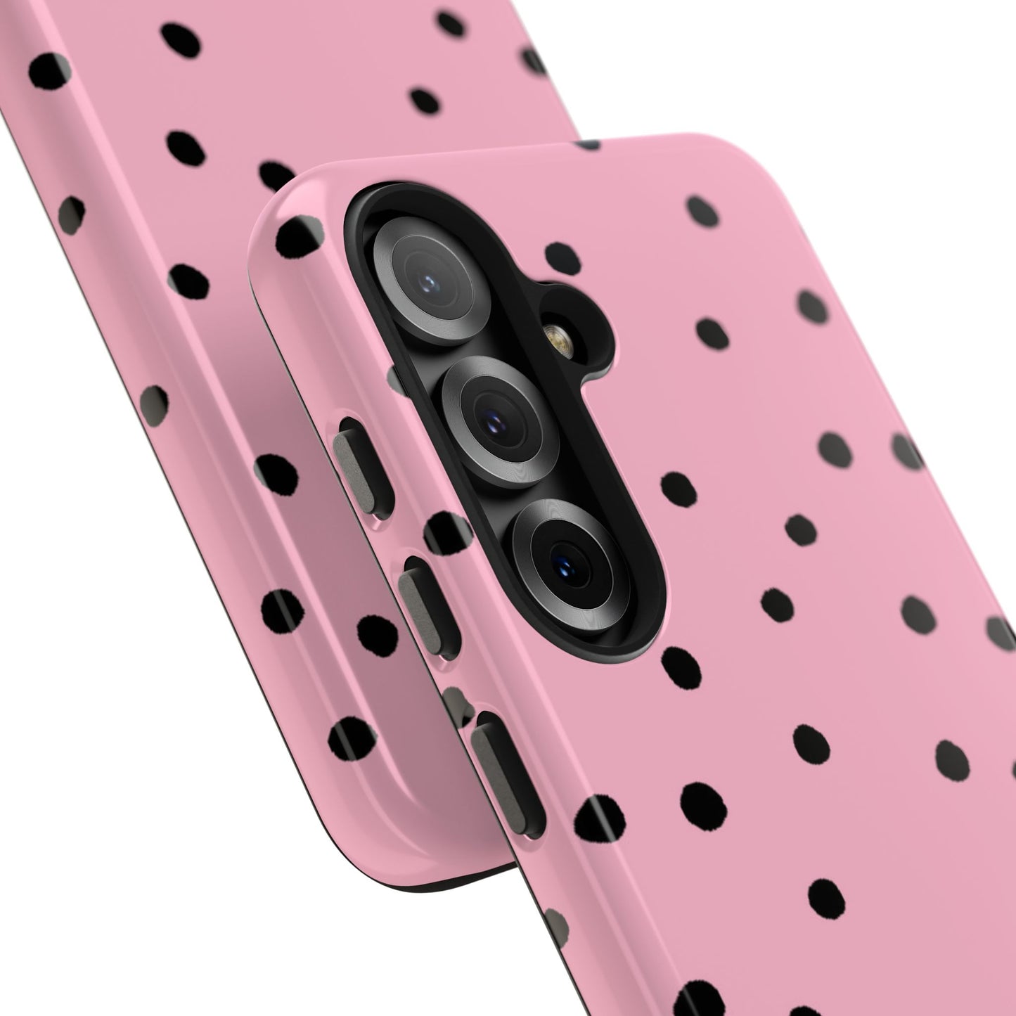 Dinky Dots Pink / Black Phone Case