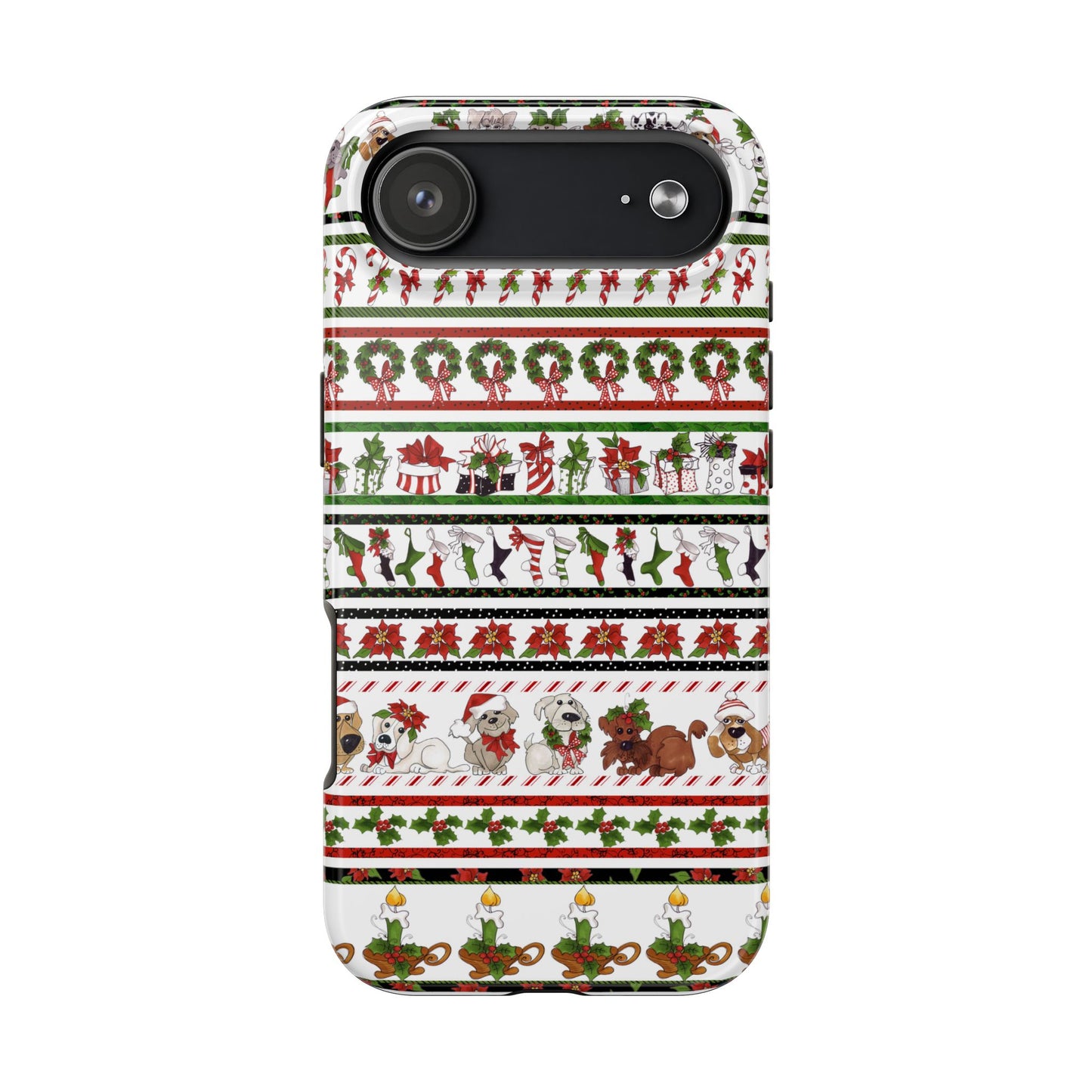 Holiday Borders White Phone Case
