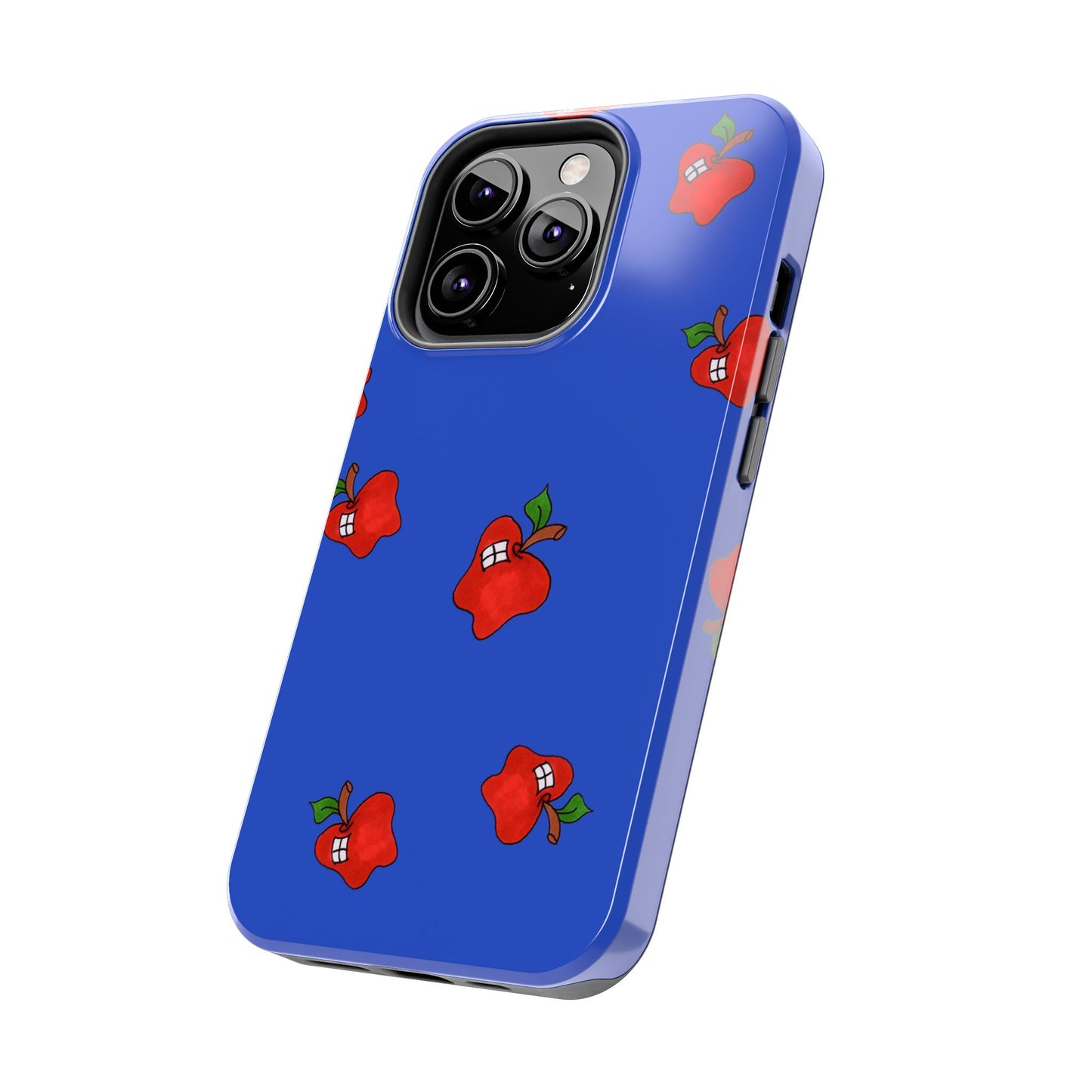 Flying Apples Blue Phone Case