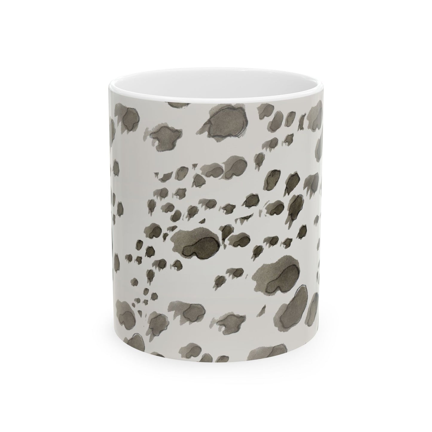 Kitty Dots Gray Cup