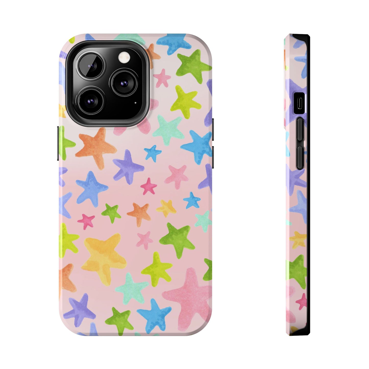 Happy Stars Pink Phone Case
