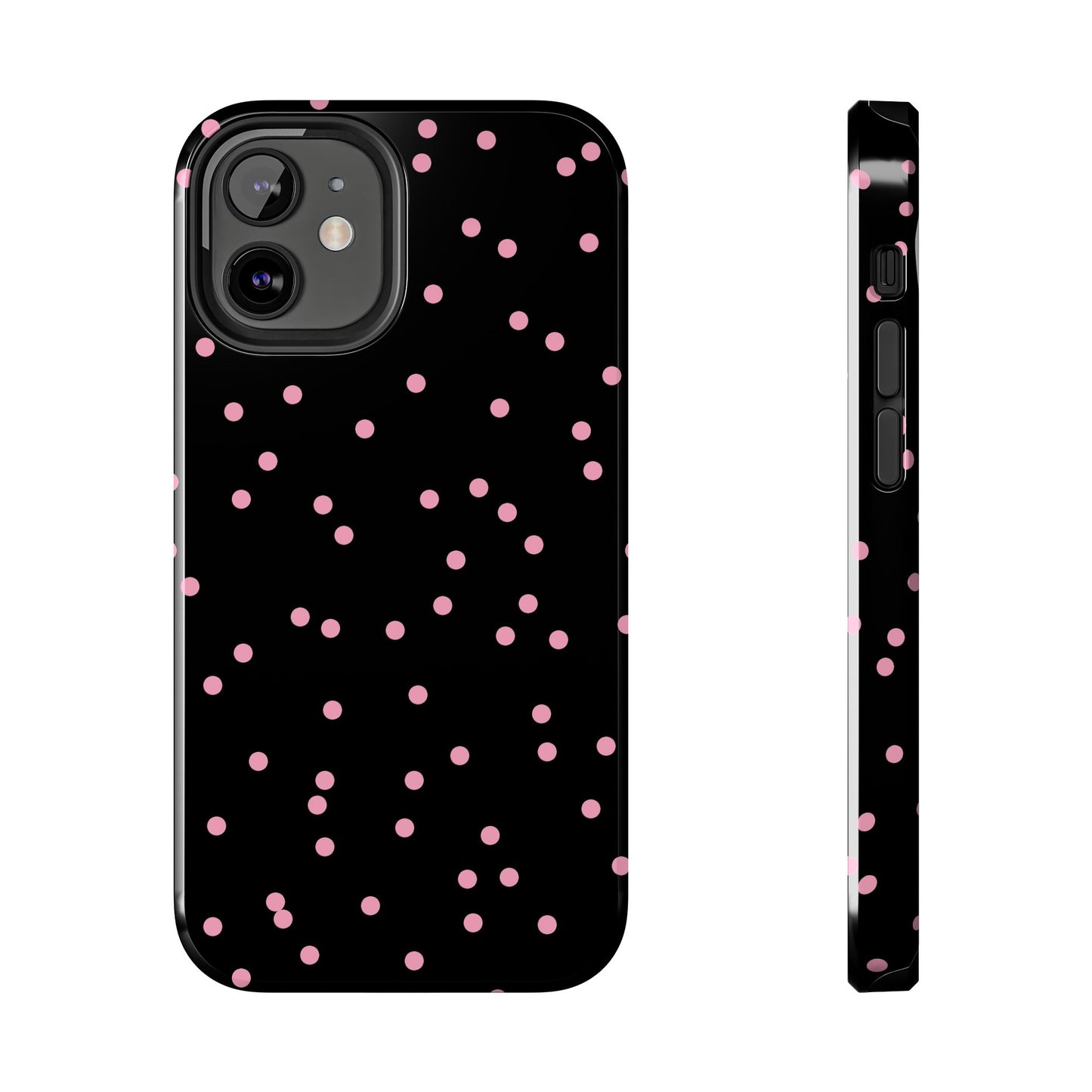 Space Dots Black / Pink Phone Case