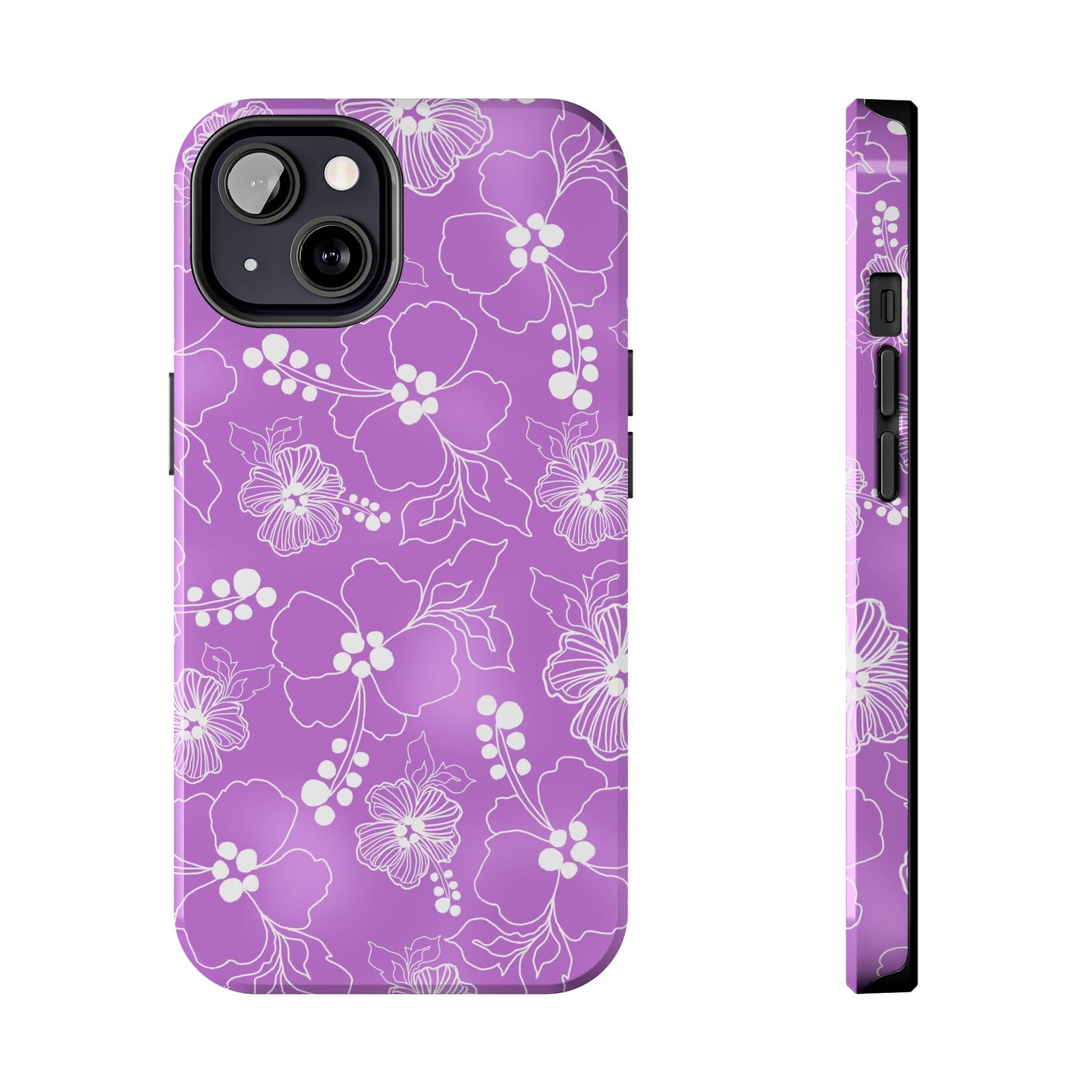 Lacey Hibiscus Orchid Phone Case