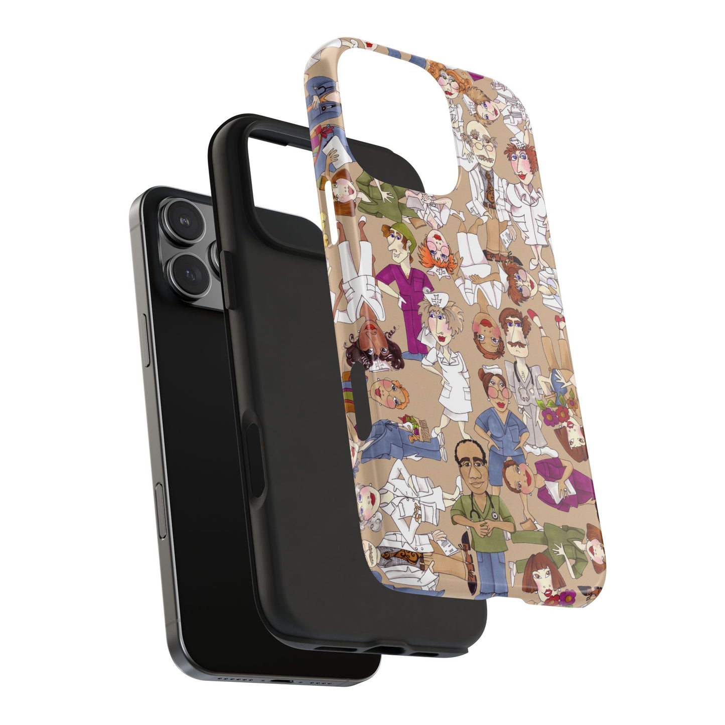 Diverse Nurse Khaki Phone Case