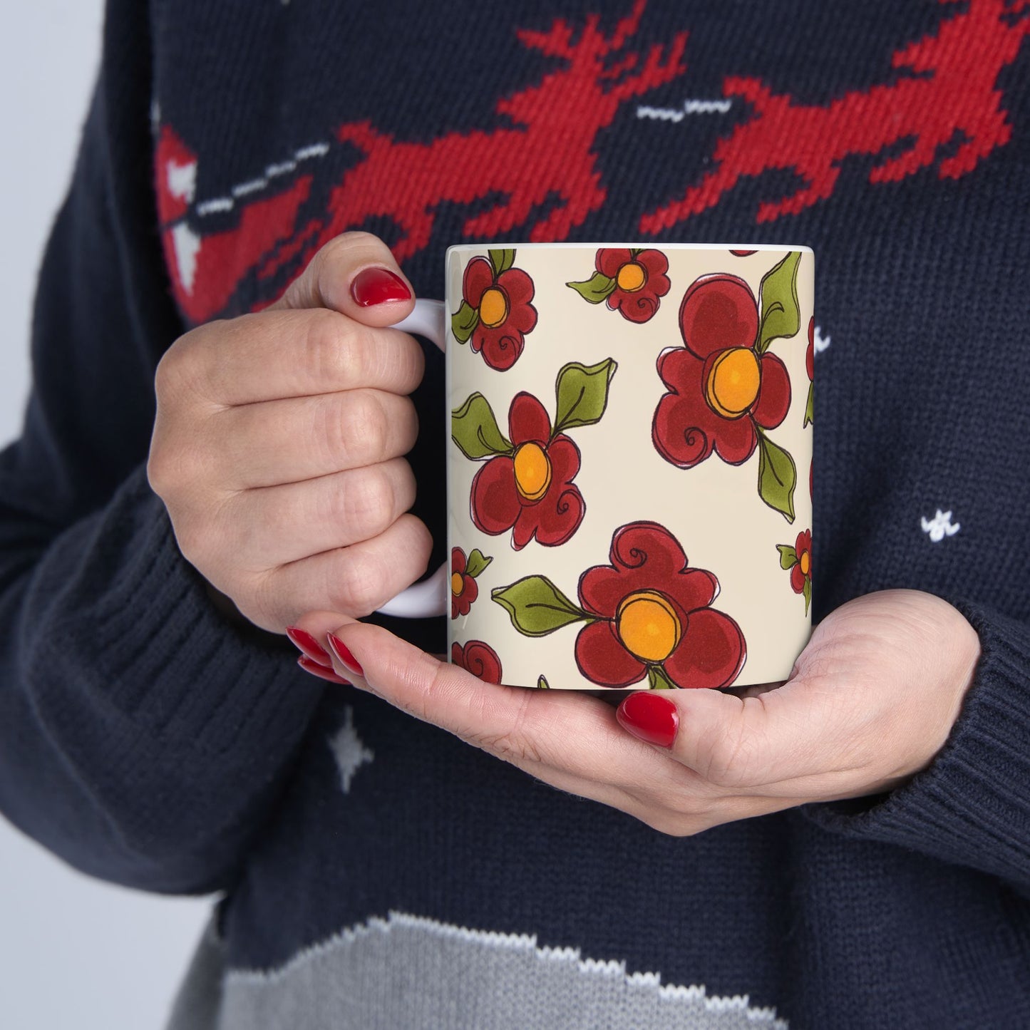 Chili Pepper Daisies Cup