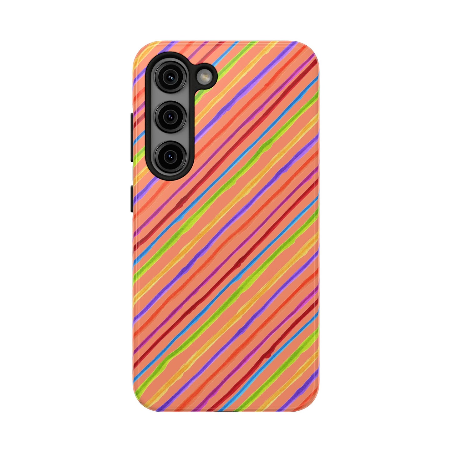 Calico Stripe Orange Phone Case