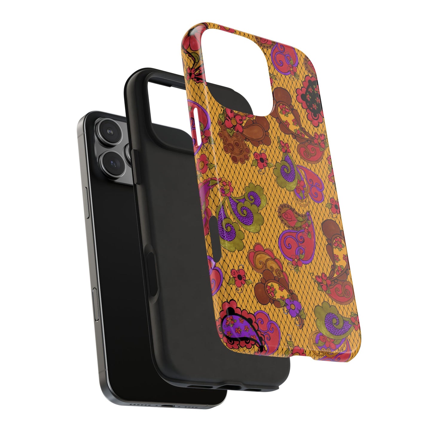 Posie Paisley Gold Phone Case