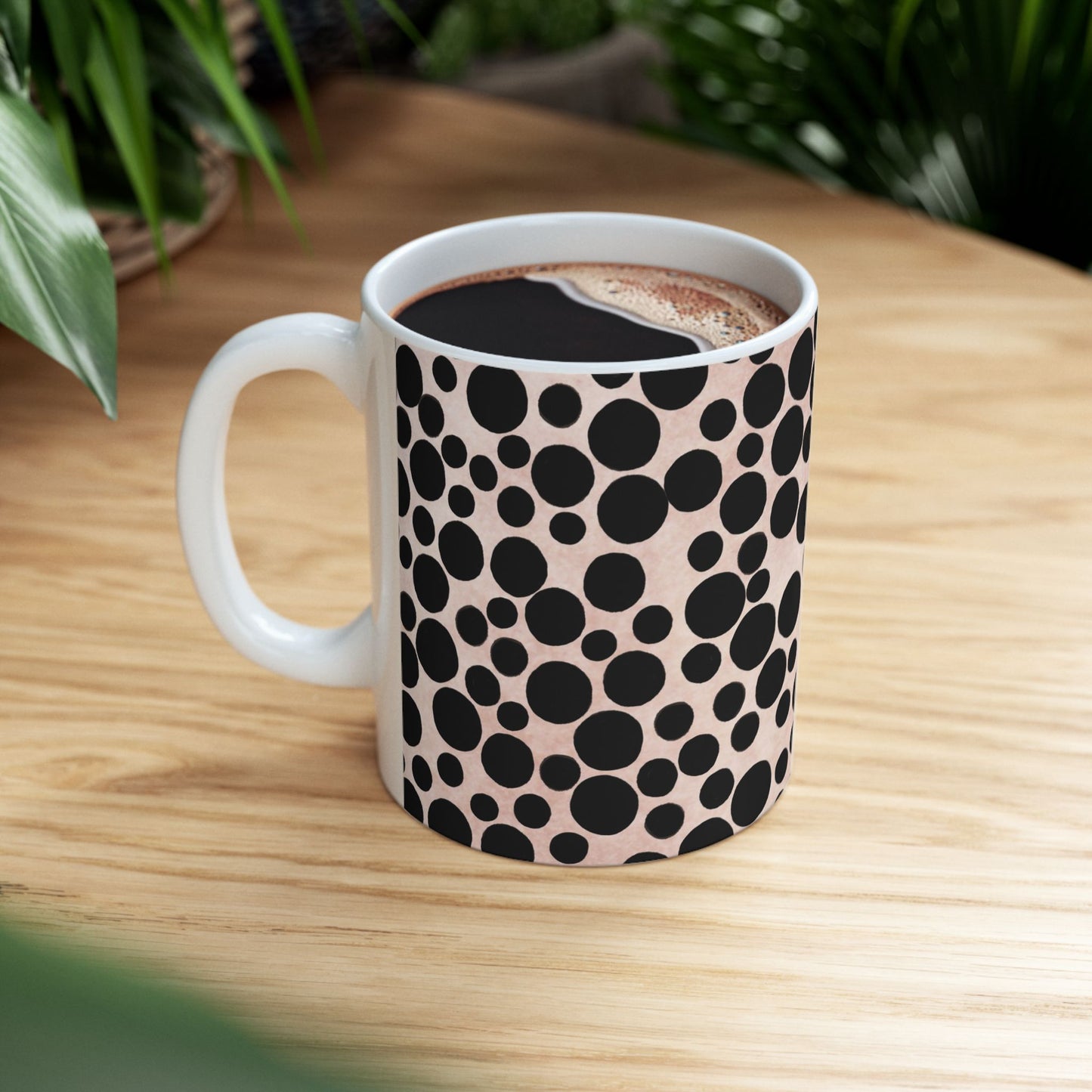 Felt Dots Pink Cup