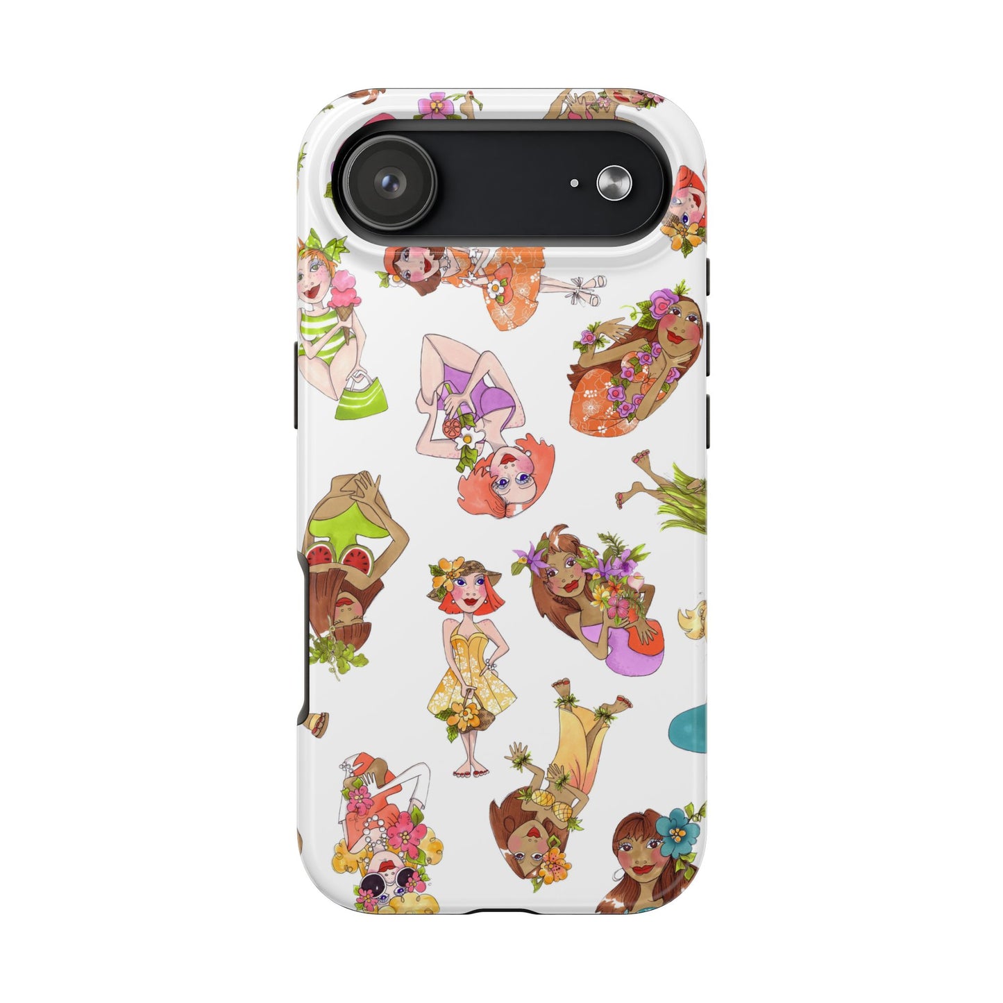 Island Toss White Phone Case