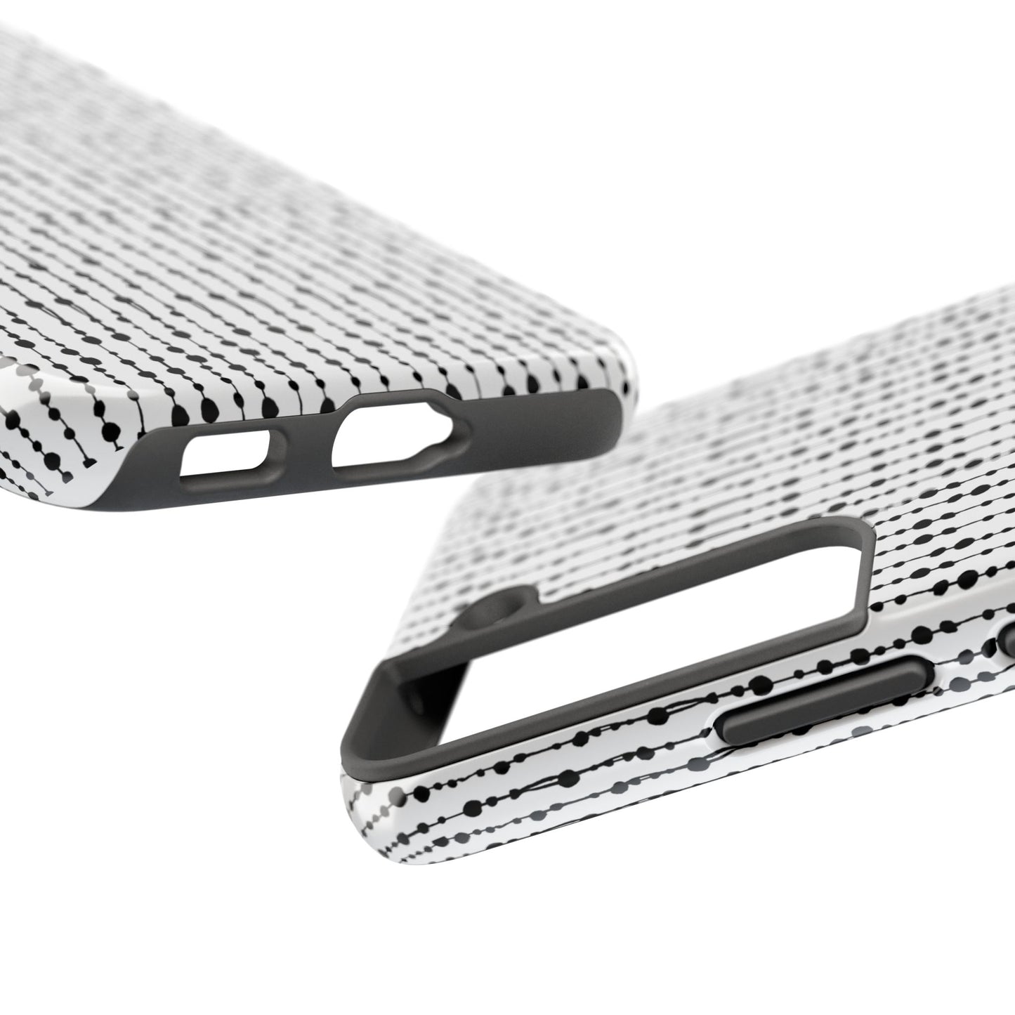 Beaded Curtain White / Black Phone Case