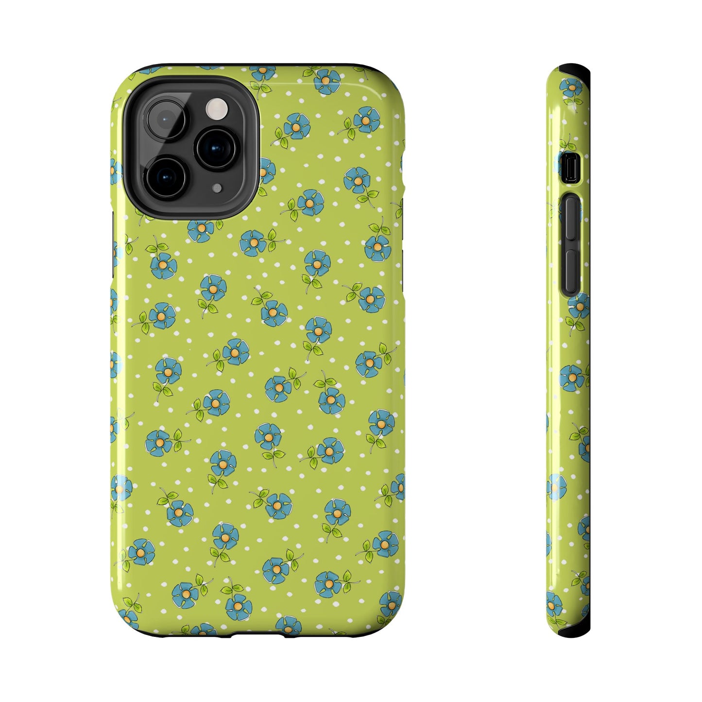 Daisy Dots Green Phone Case