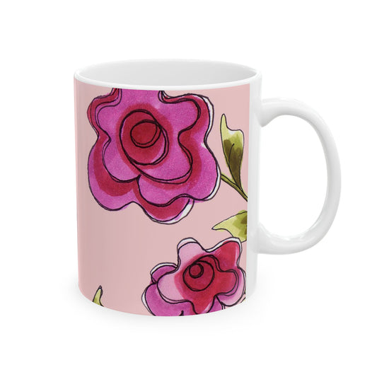 Jumbo Floral Pink Cup