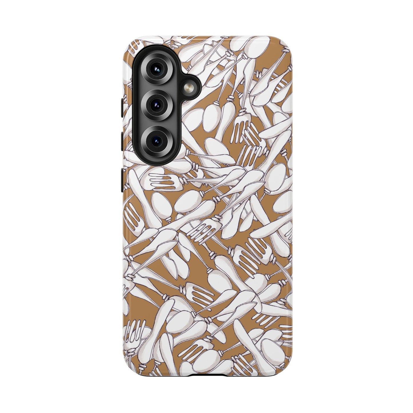 Silverware Wars Brown Phone Case