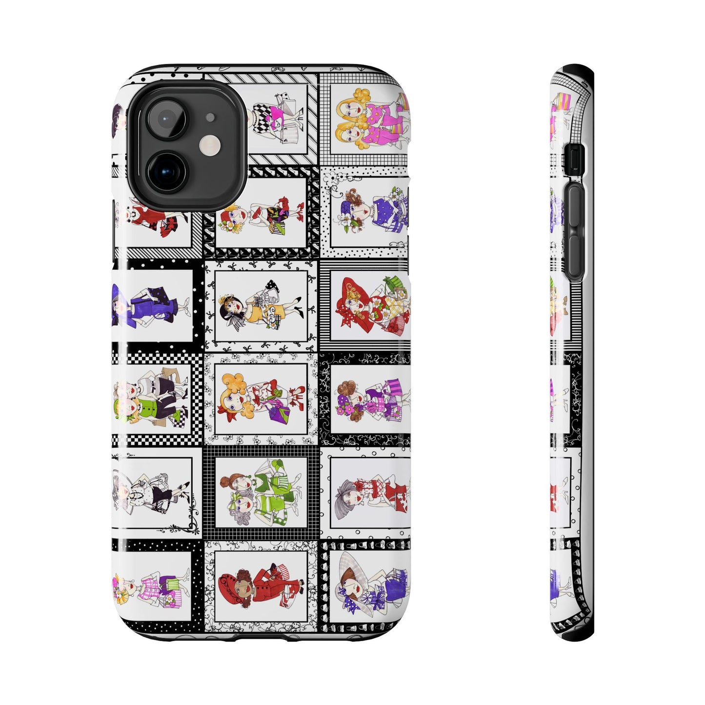 Gone Shopping White / Black Phone Case