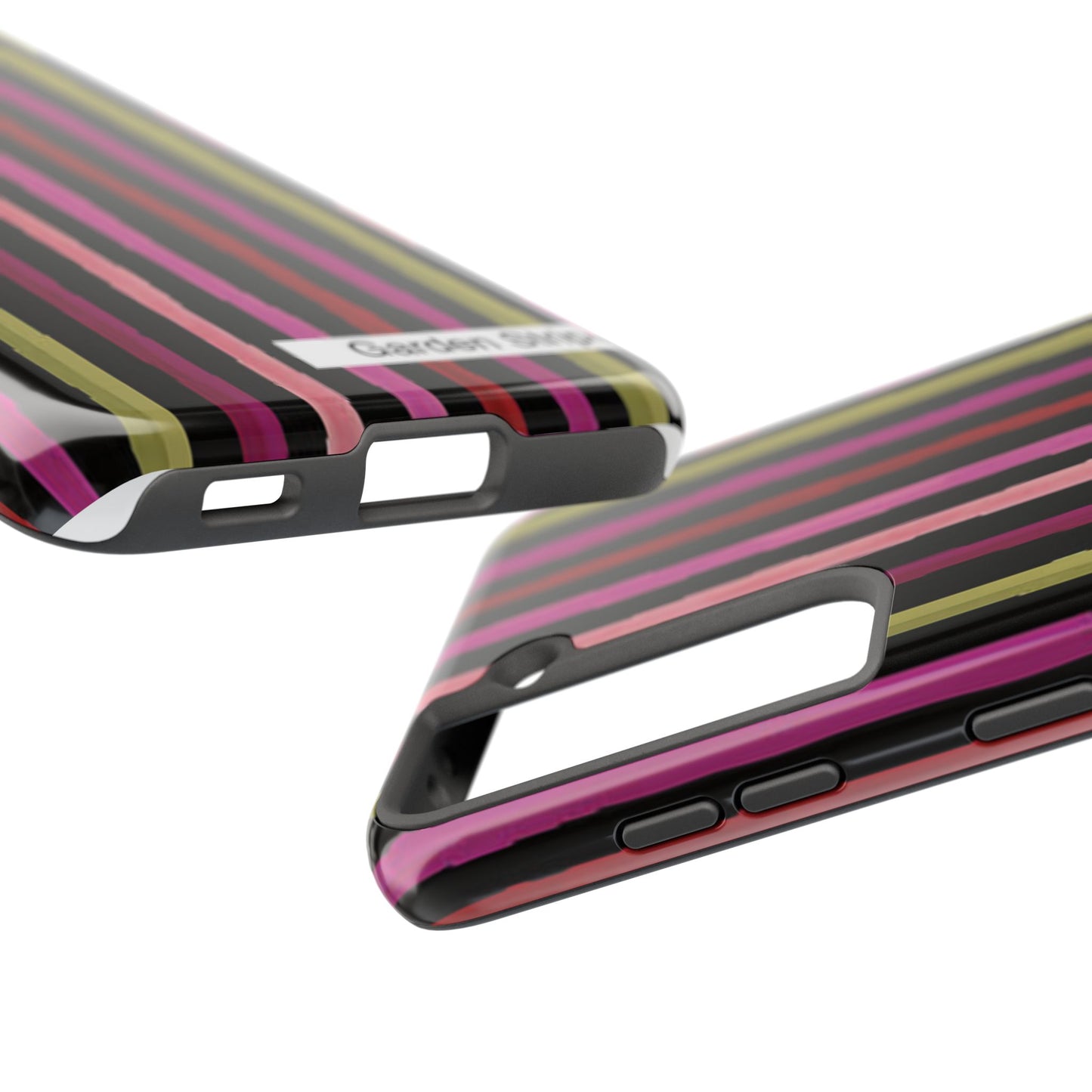 Garden Stripe Black Phone Case