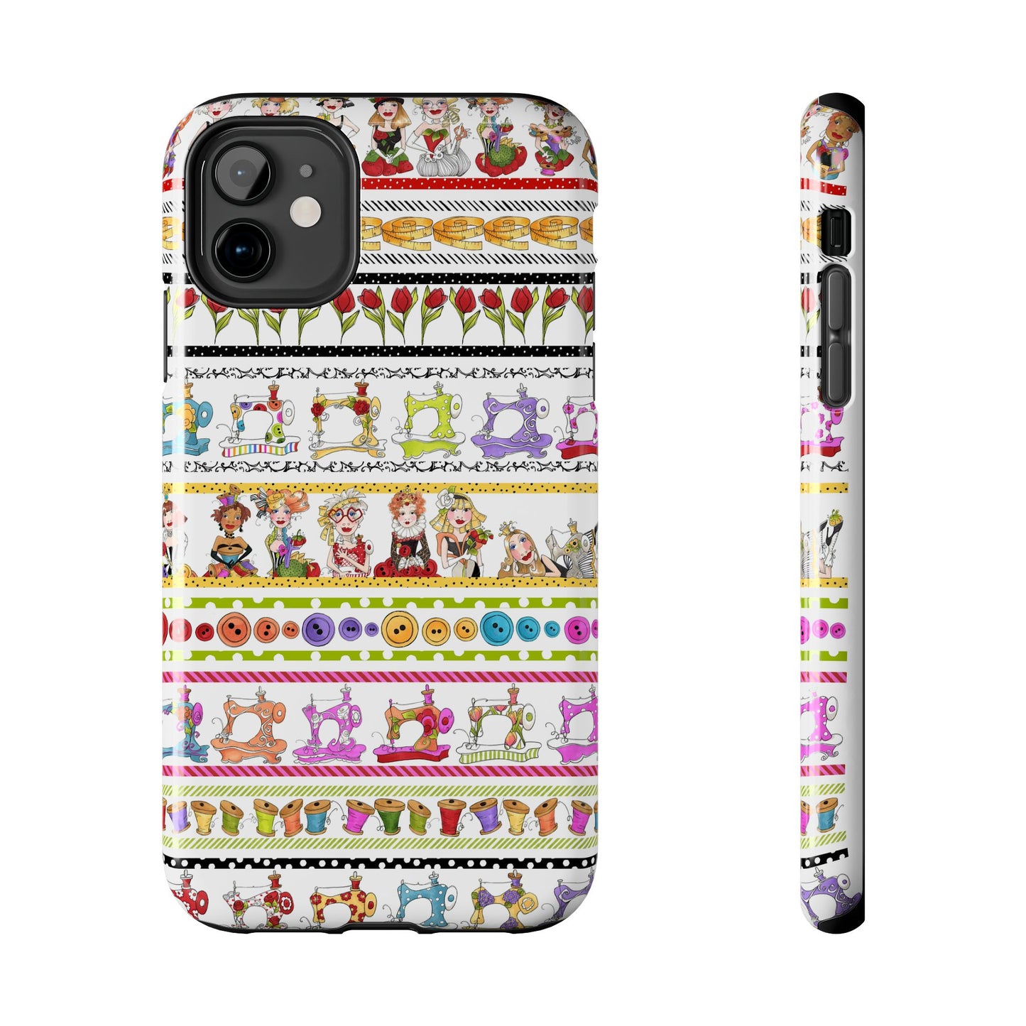 Curious Border White Phone Case
