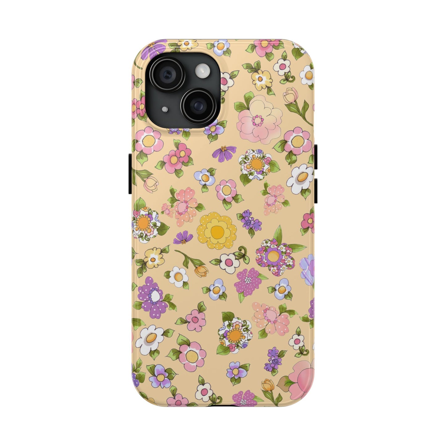 Flowery Yellow Phone Case