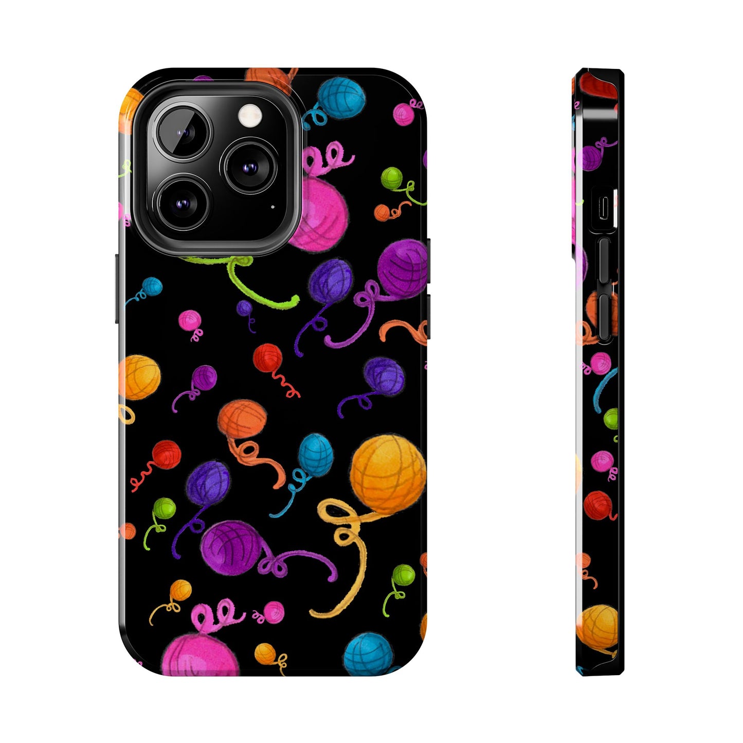 Yarniverse Black Phone Case