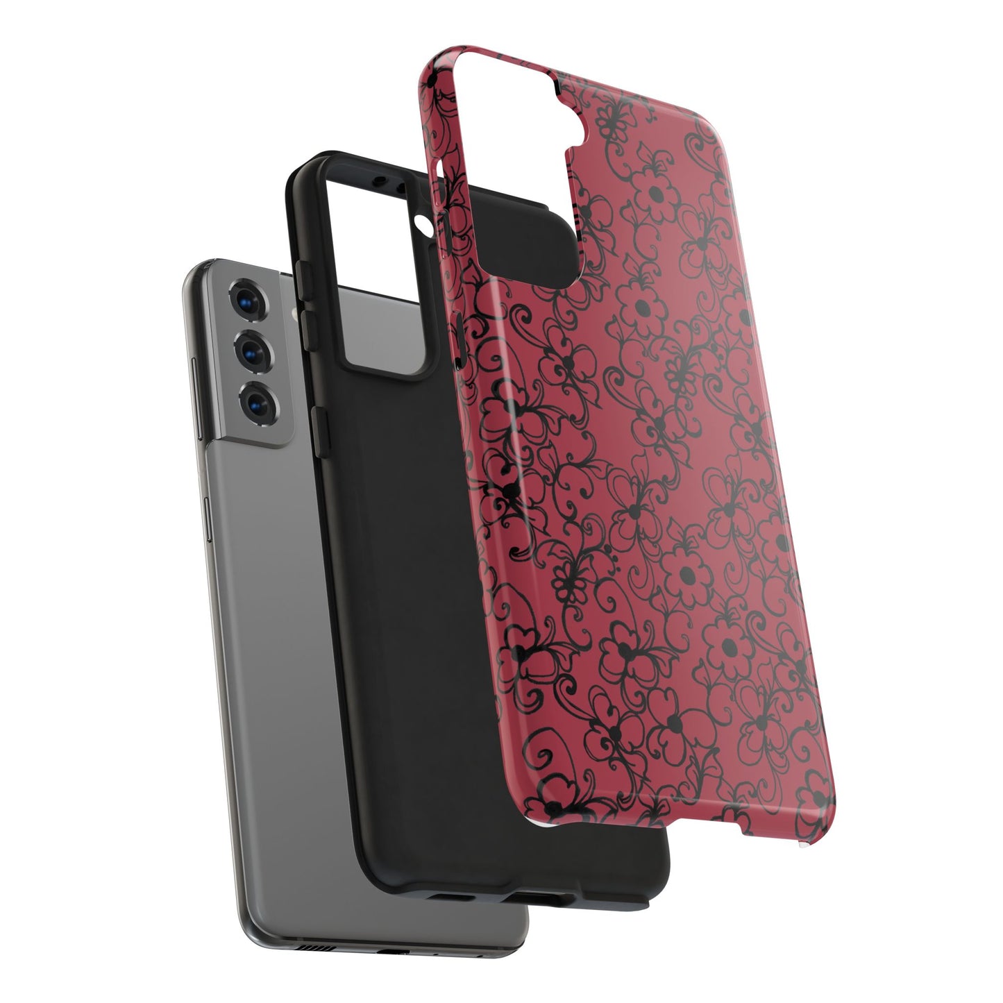 Daisy Jungle Red Phone Case