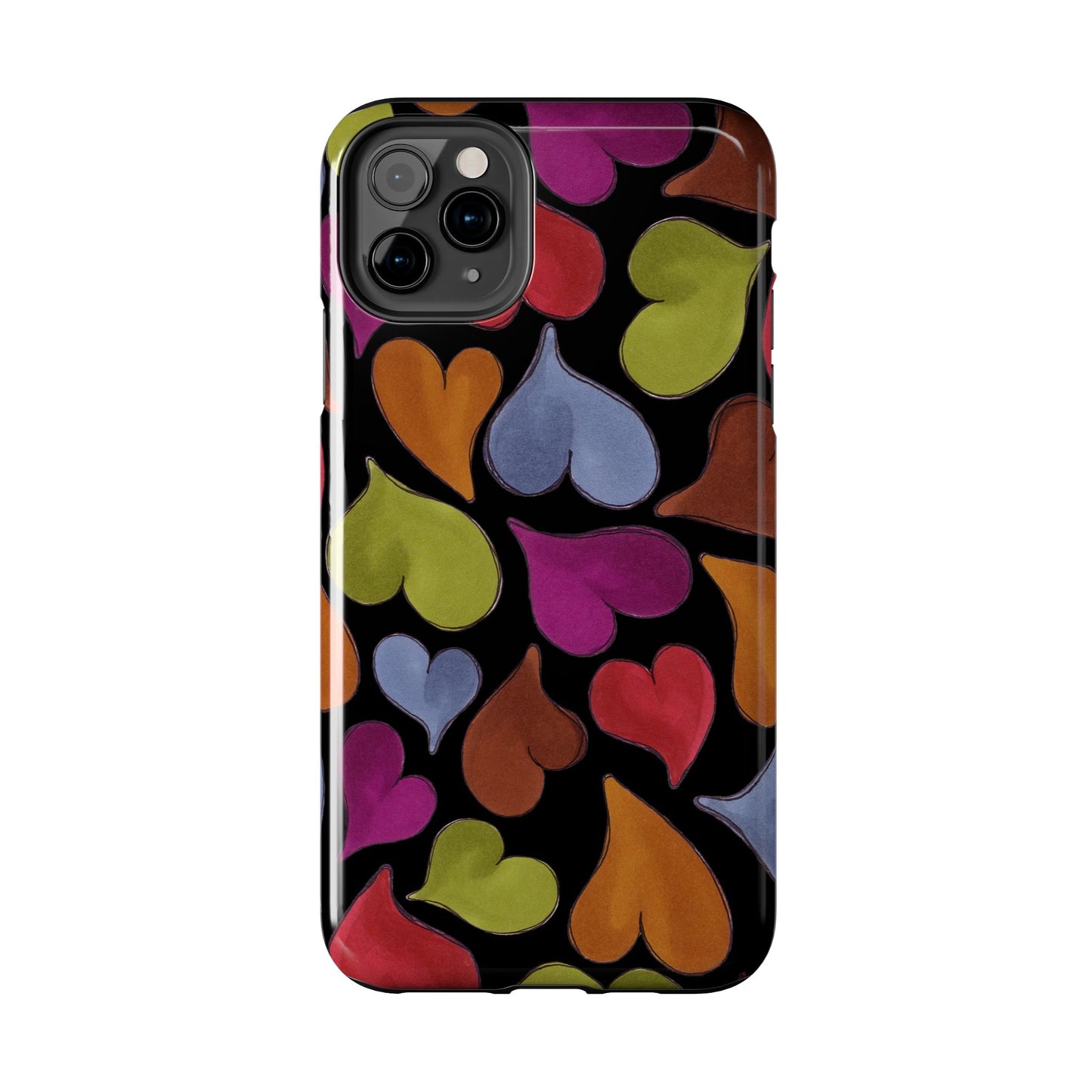 Big Hearted Black Phone Case