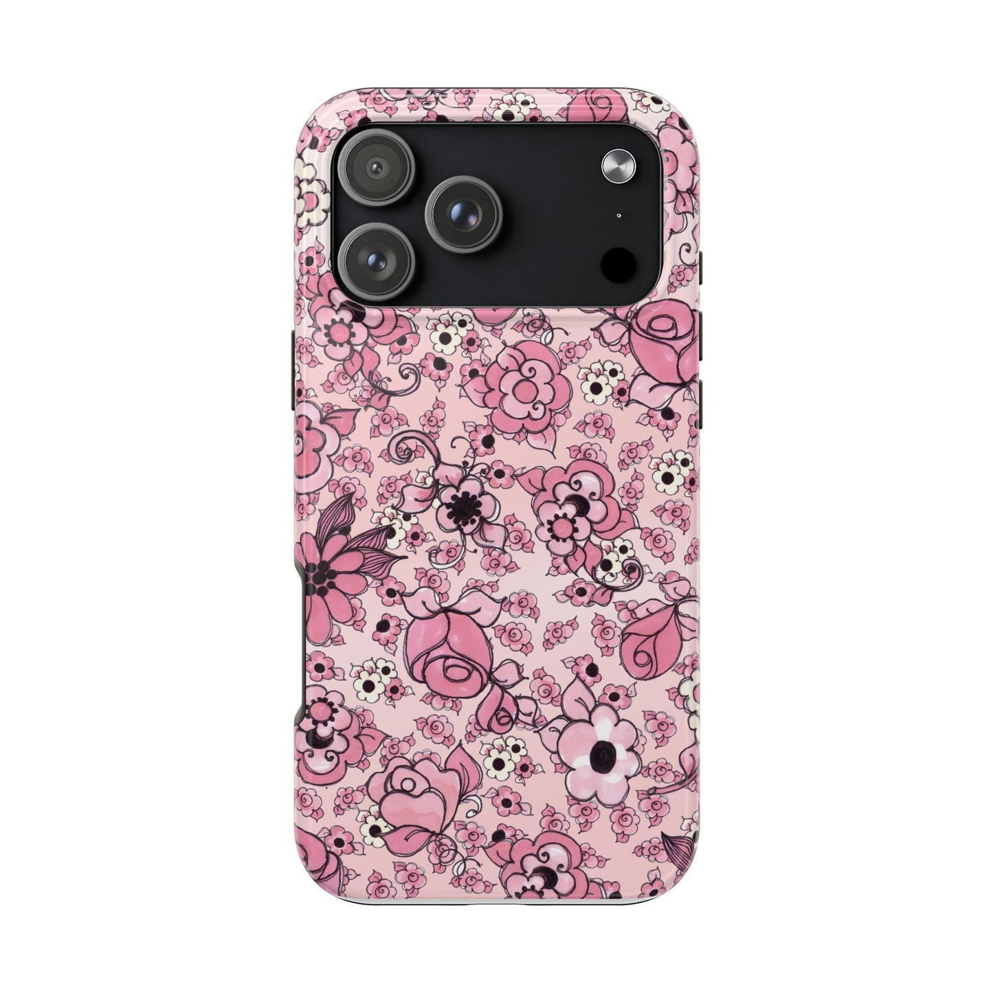 Profuse Posies Pink Phone Case