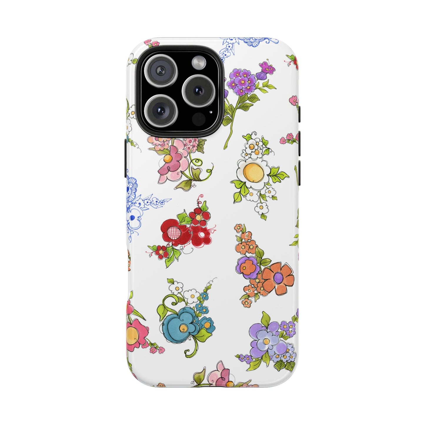 Mixed Bouquets White Phone Case