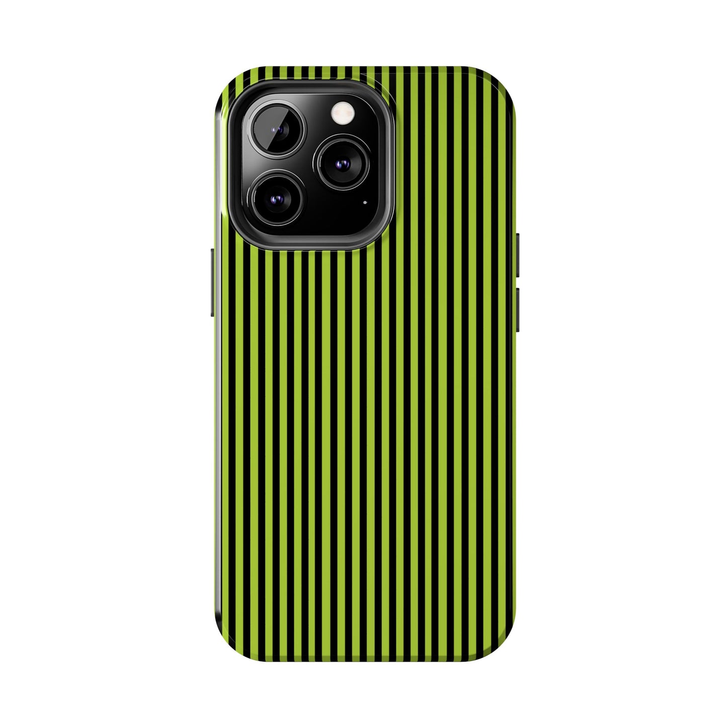 Stripe Green / Black Phone Case