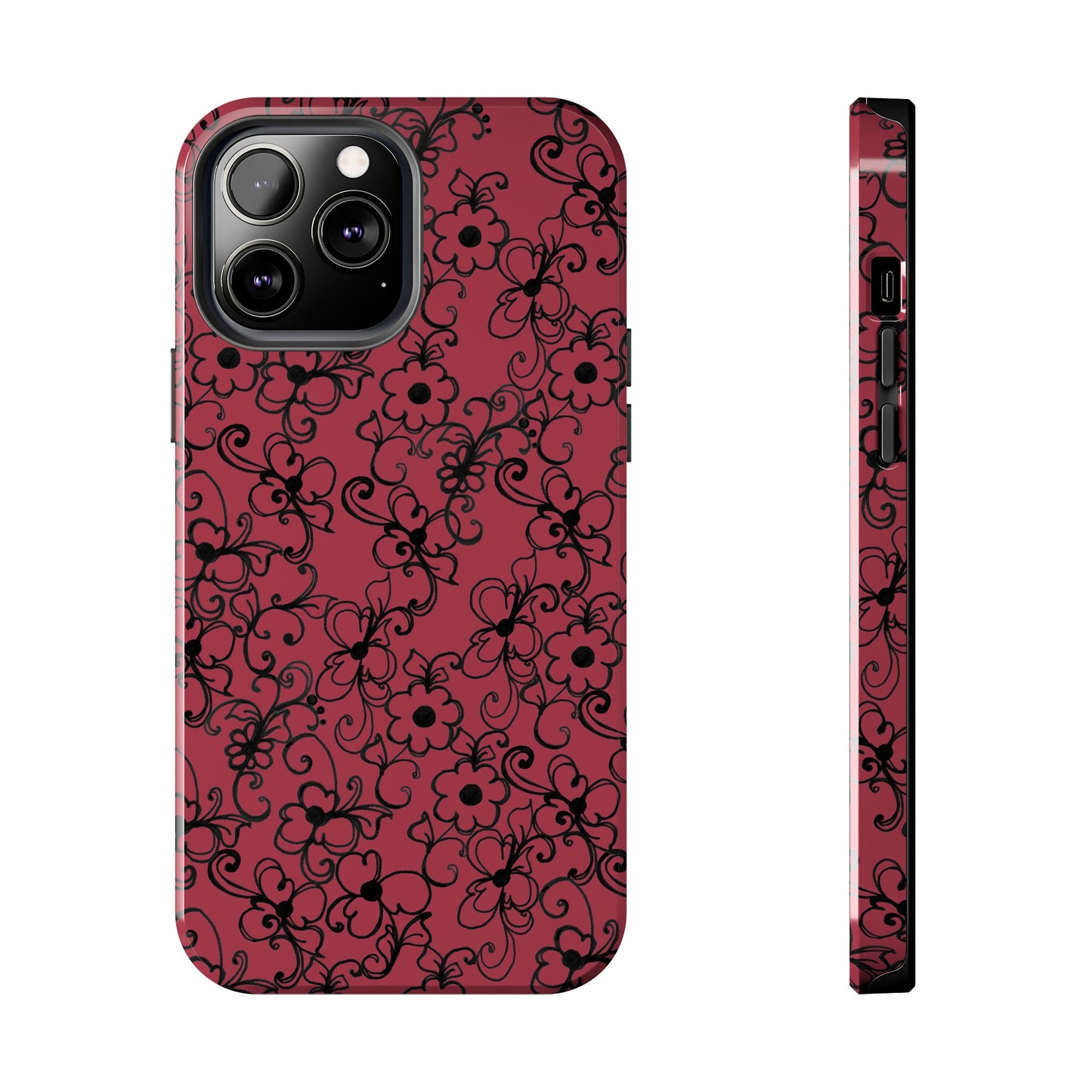 Daisy Jungle Red Phone Case